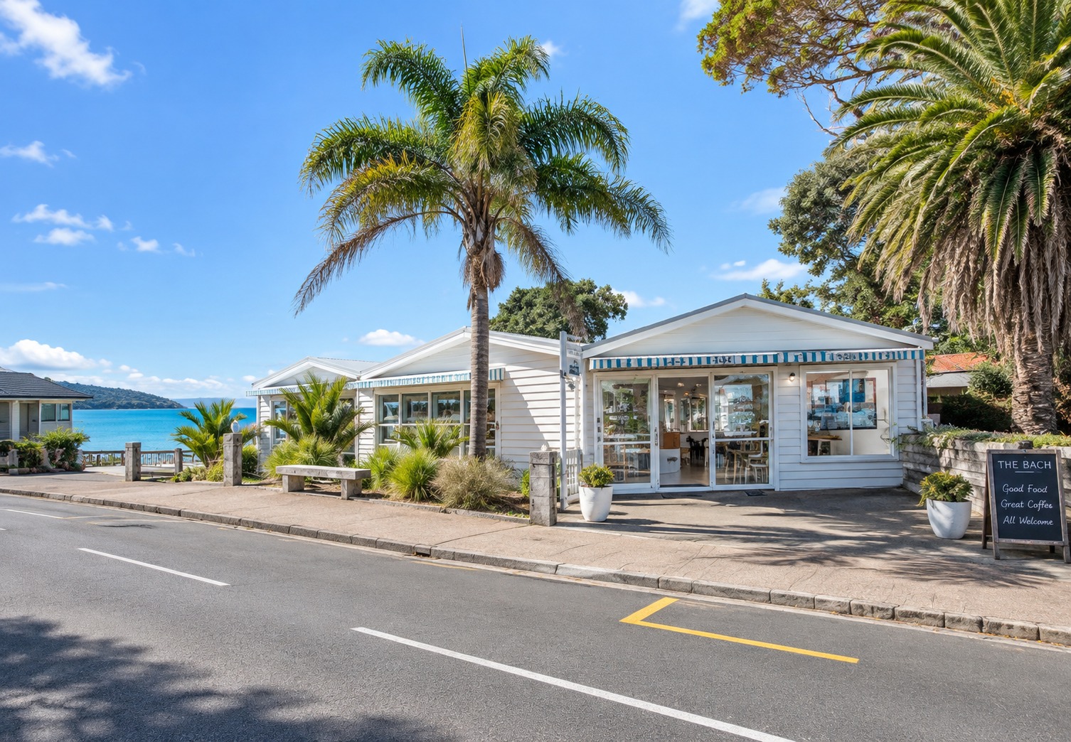 Asphalt roading on Waiheke Island