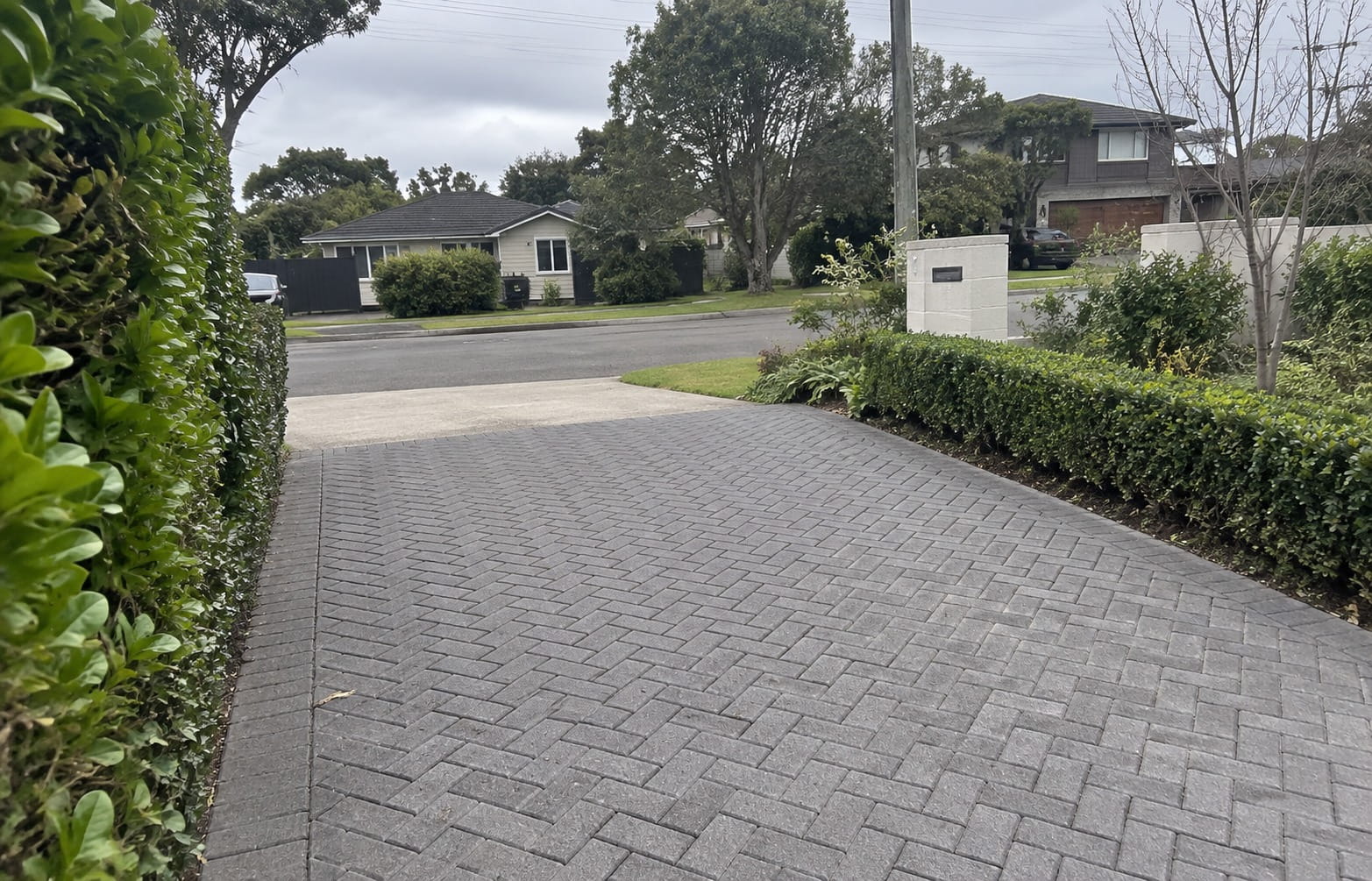 Concrete pavers in Waiheke