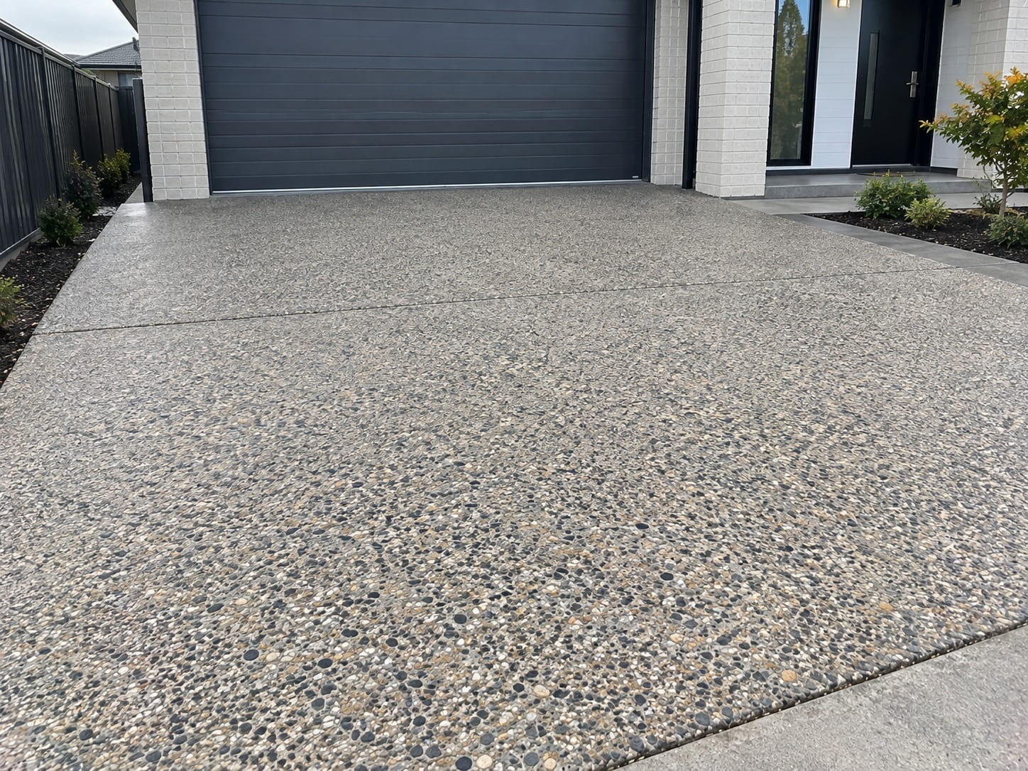 Exposed aggregate in Waiheke