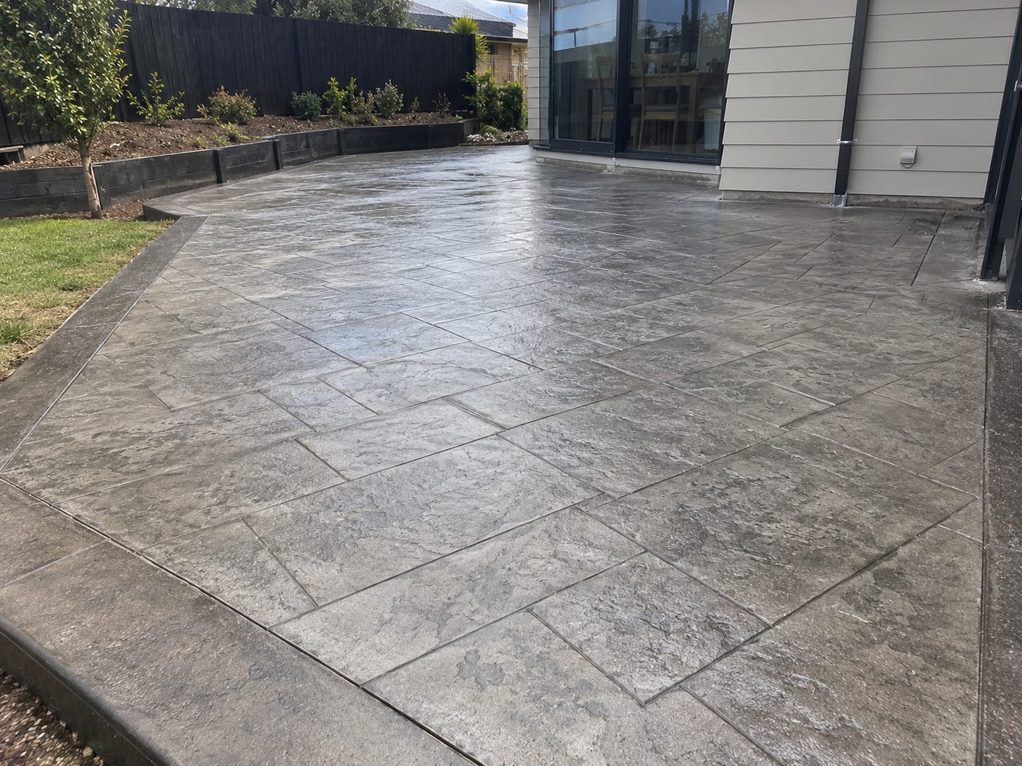 Stamped concrete in Waiheke